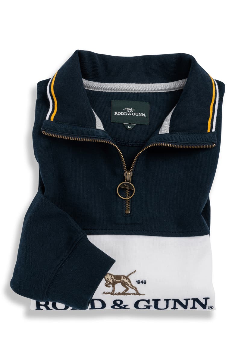 Rodd & Gunn Foresters Peak Quarter Zip Pullover, Alternate, color, Midnight