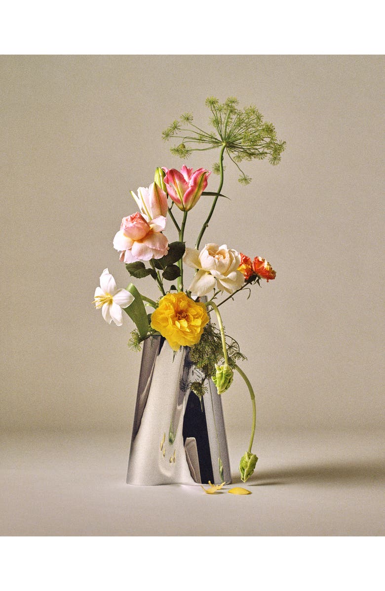 Georg Jensen Lituus Stainless Steel Vase, Alternate, color,