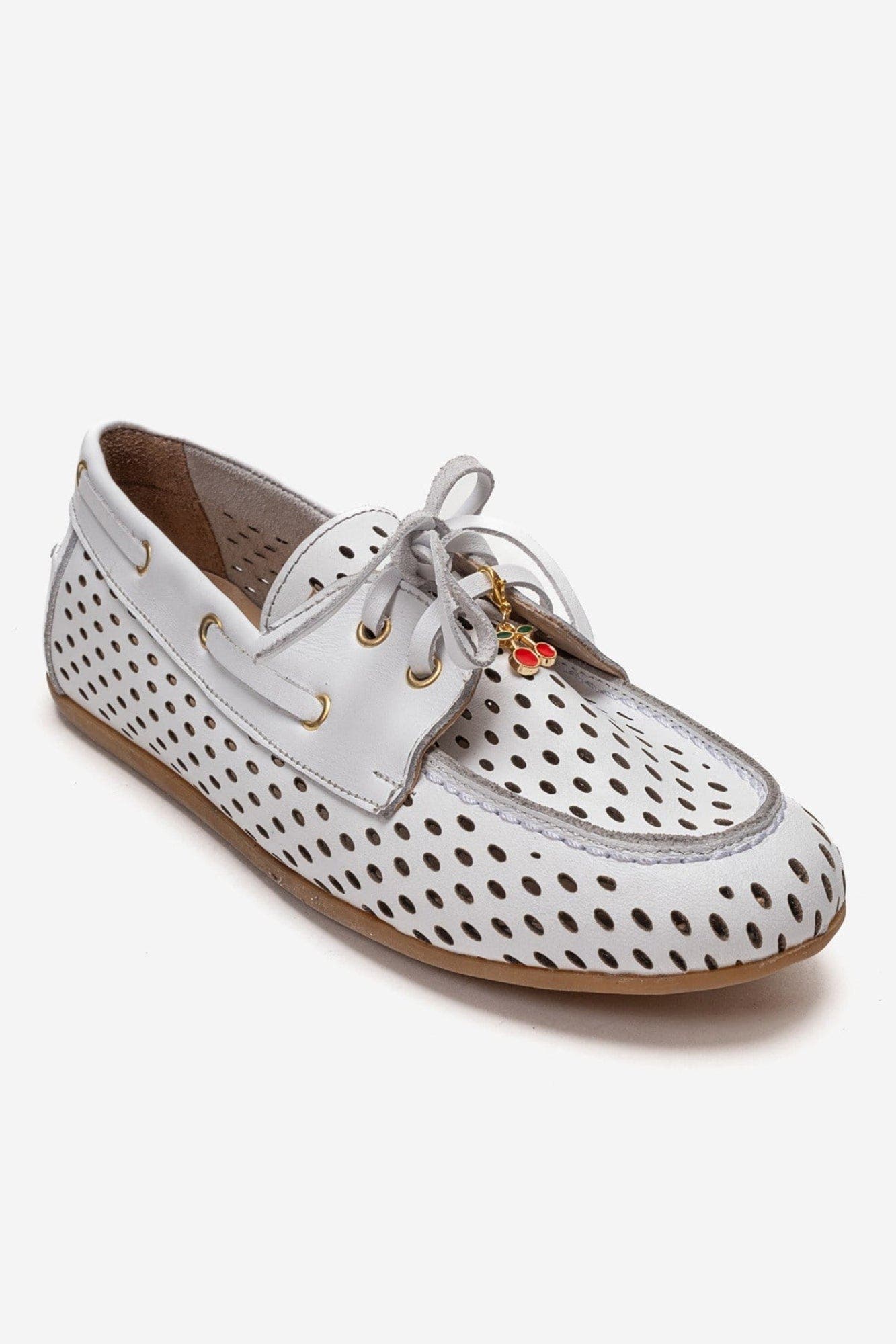 Stevo Leather Lace Up Loafer, Alternate, color, White
