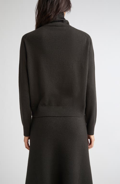 Johnstons Of Elgin Classic Cashmere Turtleneck Sweater In Black