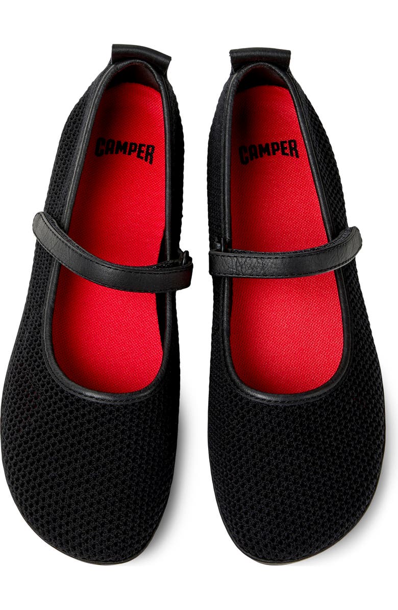 Camper Right Nina Flat, Alternate, color, Black