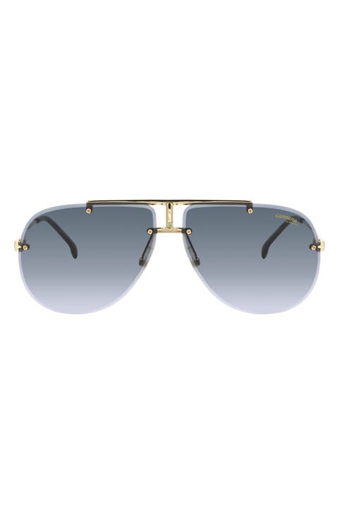 65mm Gradient Oversize Aviator Sunglasses