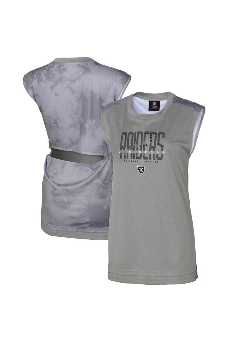 Women's Gray Las Vegas Raiders No Sweat Tank Top, Main, color, Gray