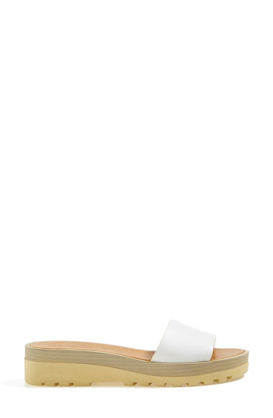 Slide Sandal, Alternate, color, WHITE
