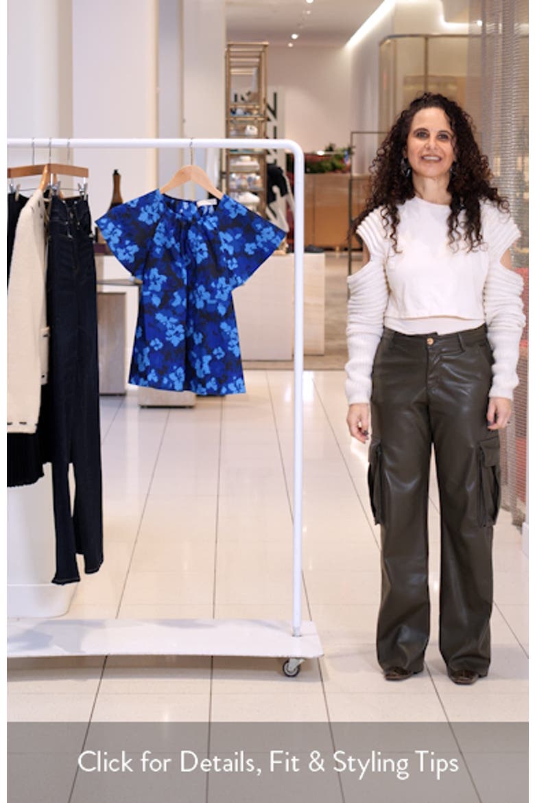 Rumi Print Flutter Sleeve Top video