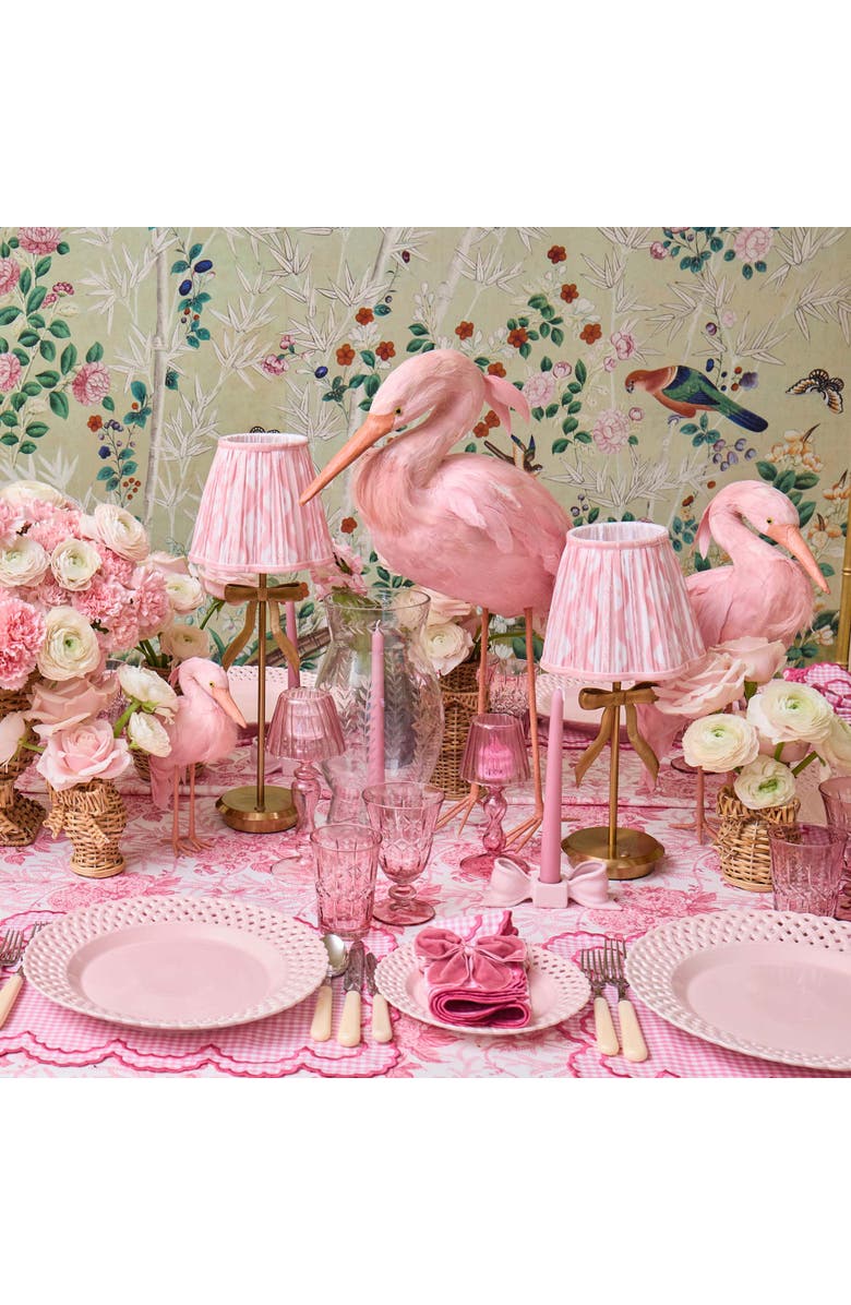 Mrs. Alice Pink Ikat Lampshade, Alternate, color, Pink