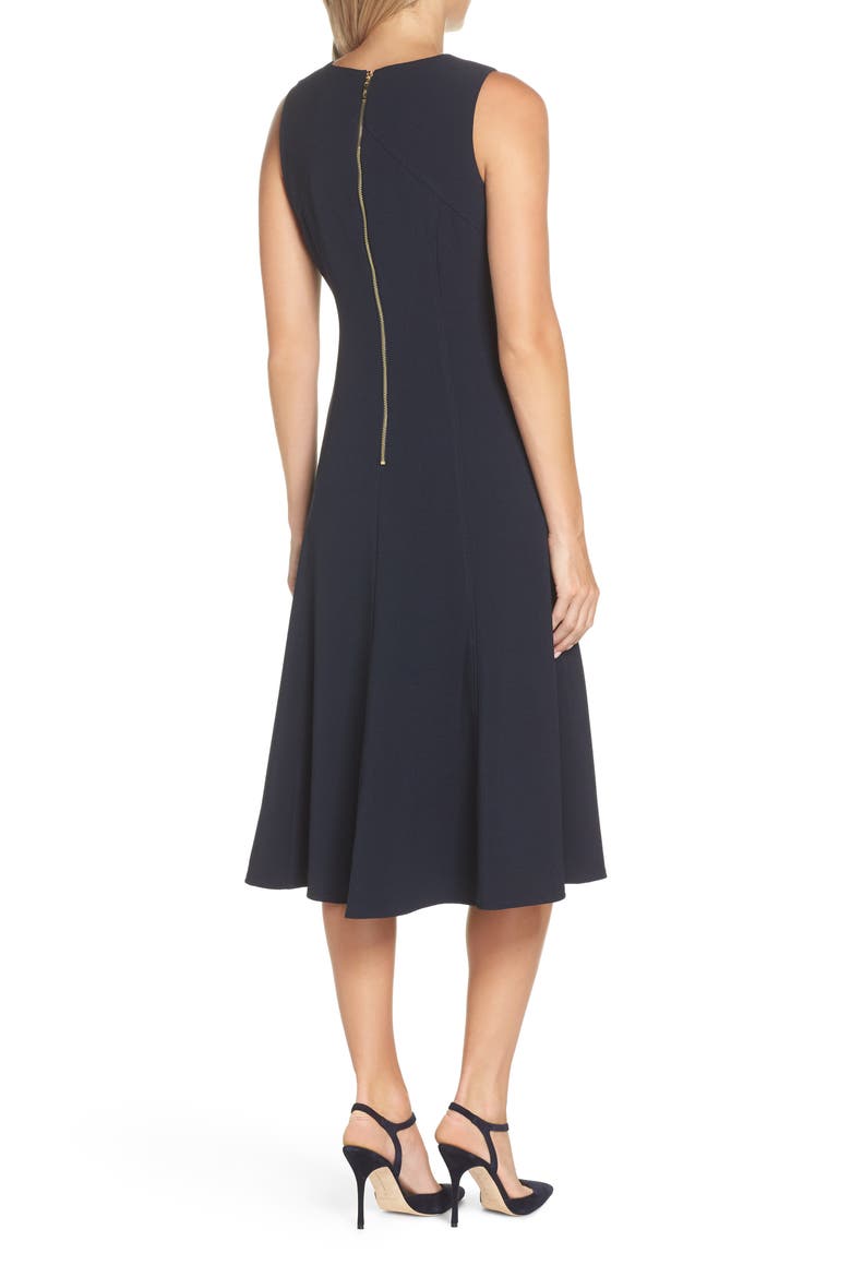 Sleeveless Midi Dress, Alternate, color, NAVY