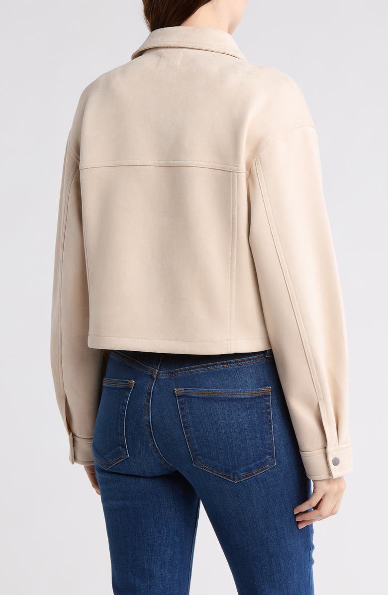 Melrose and Market Faux Suede Crop Jacket, Alternate, color, 