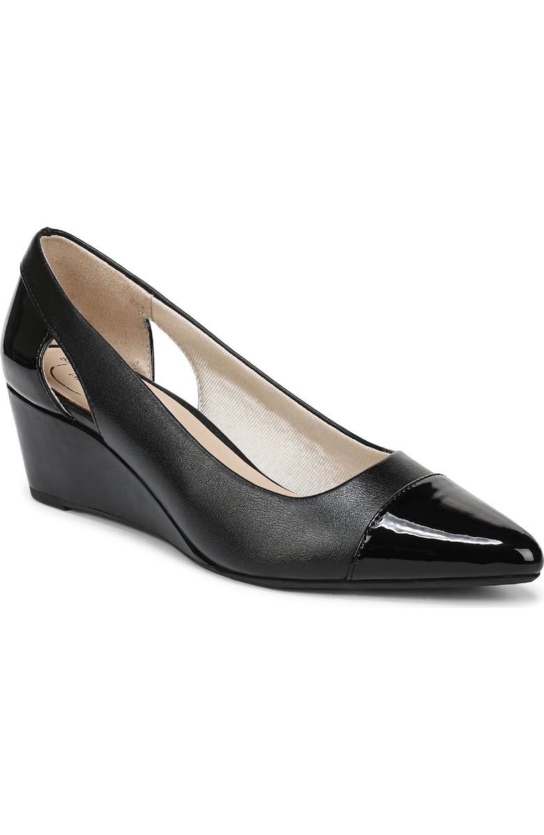 LifeStride Mina Wedge Pointed Toe Pump, Main, color, Black