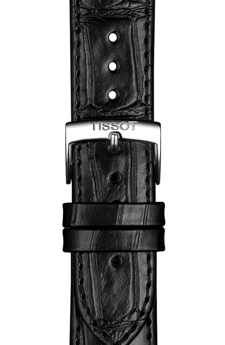 Tissot T-Classic Carson Premium Chronograph Leather Strap Watch, 41mm, Alternate, color,