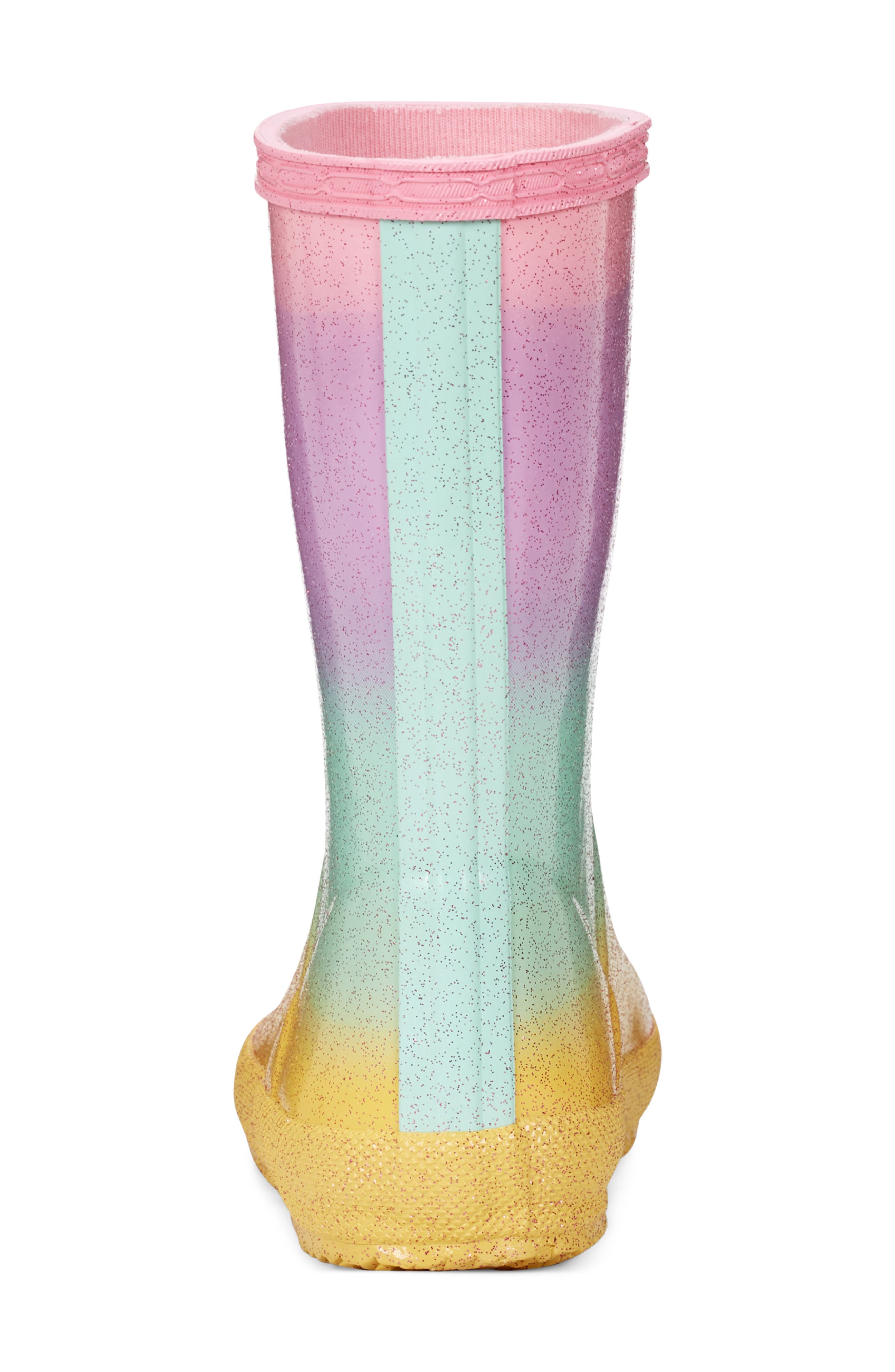 Kids' First Starcloud Waterproof Rain Boot, Alternate, color, RAINBOW MULTI/GREEN/PINK
