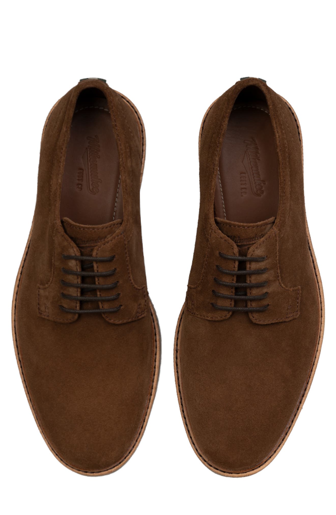 Sanford Leather Plain Toe Derby, Alternate, color, GAUCHO