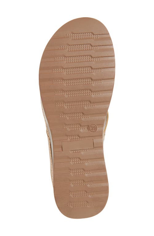 Extreme By Eddie Marc Rosette Wedge Slingback Sandal