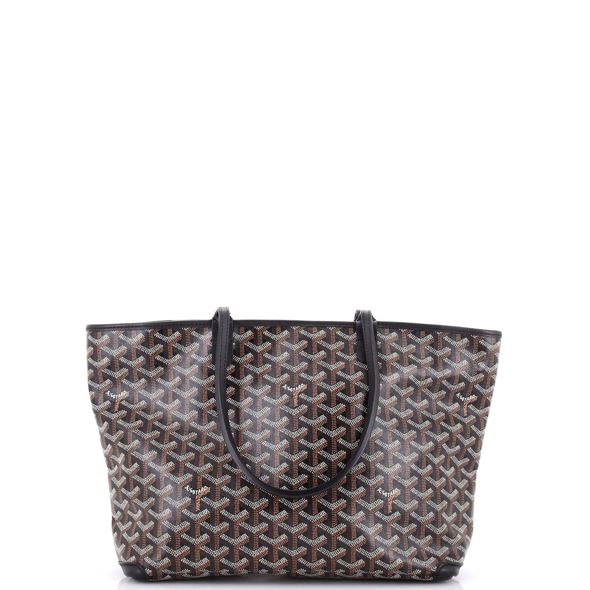 Pre-Owned Goyard Artois Tote Coated Canvas PM, Main, color, Black