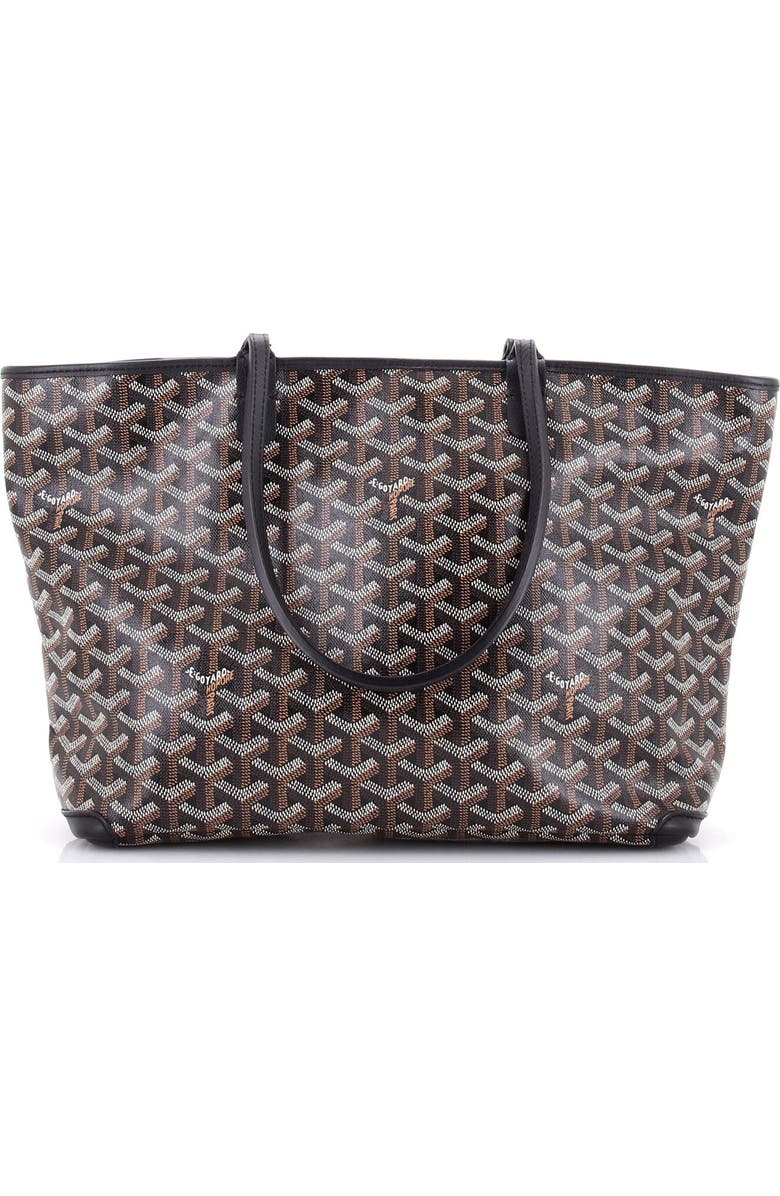 Pre-Owned Goyard Artois Tote Coated Canvas PM, Main, color, Black