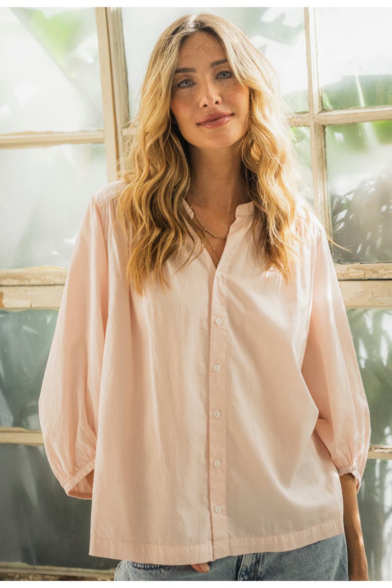 Poplin Peasant Top, Alternate, color, Sedona