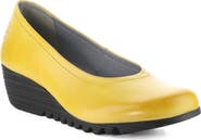 Fly London Opan Leather Wedge Pump