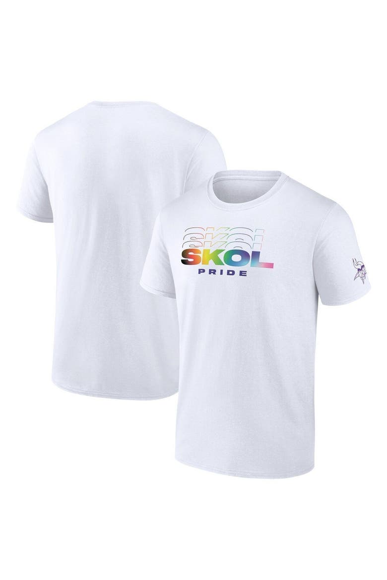 Men's Fanatics Branded White Minnesota Vikings SKOL Pride T-Shirt, Alternate, color, White