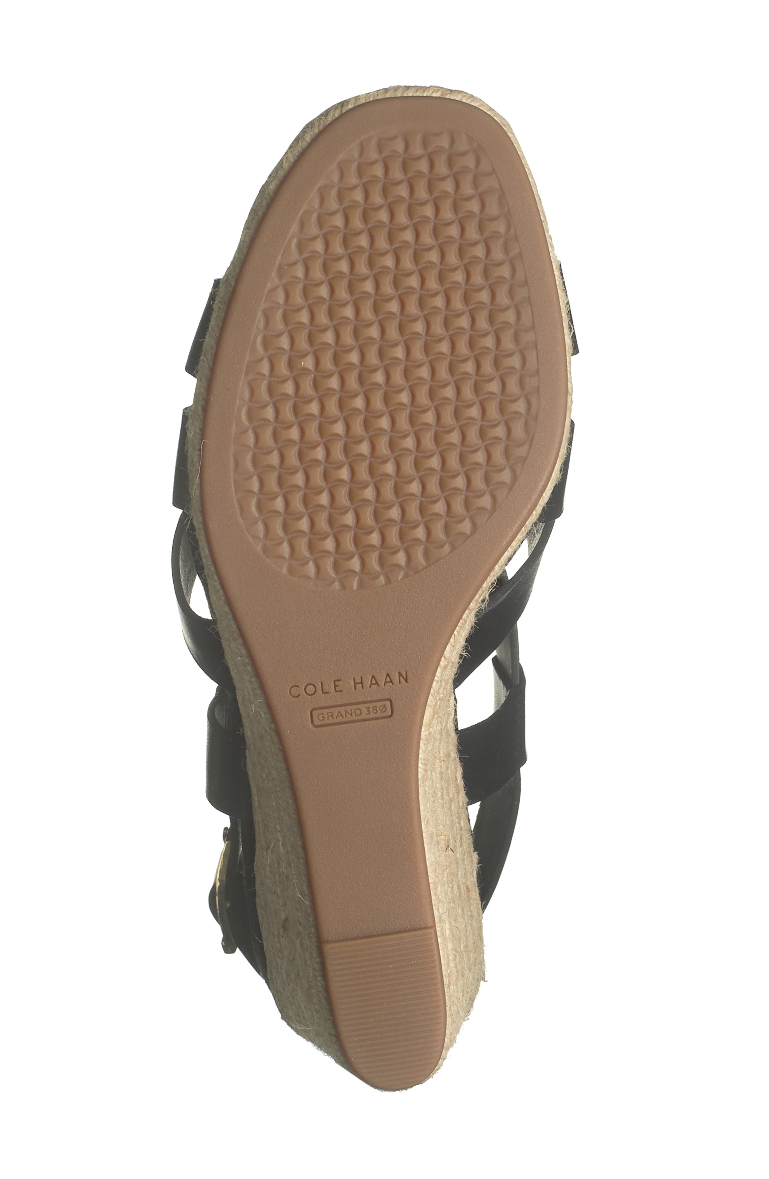 Cole Haan Crystal Leather Espadrille Wedge Sandal, Alternate, color, 