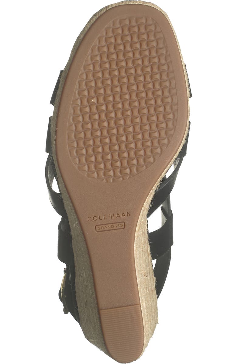 Cole Haan Crystal Leather Espadrille Wedge Sandal, Alternate, color,