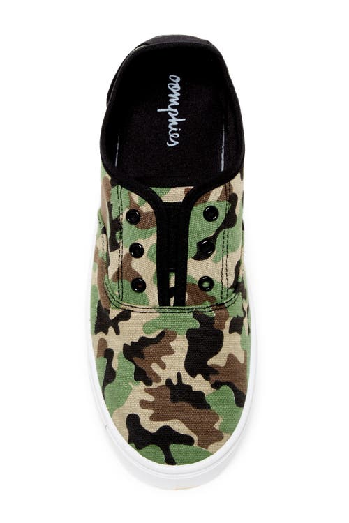 Oomphies Robin Lace-less Sneaker In Camo