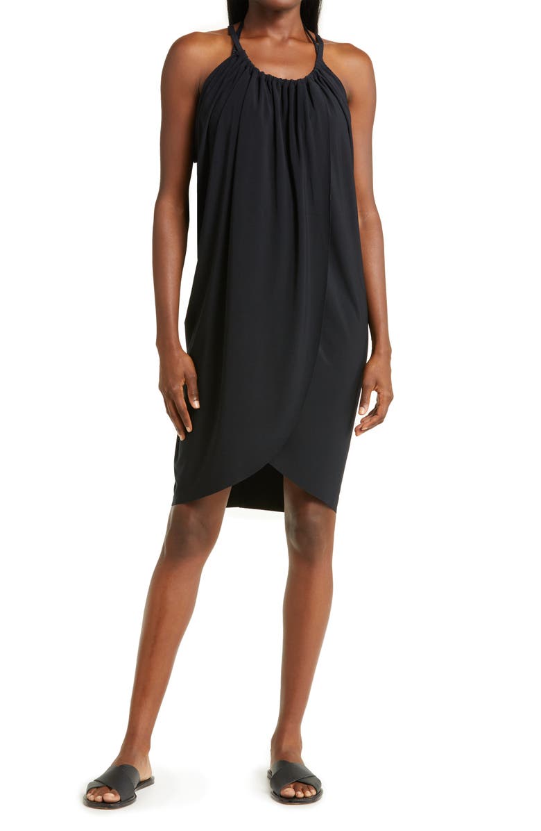 Magicsuit<sup>®</sup> Draped Cover-Up Dress, Main, color, Black