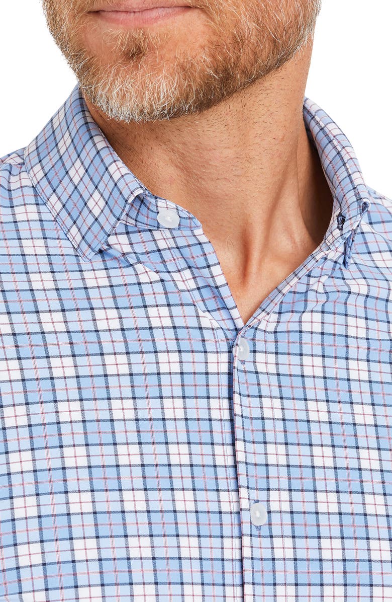 Mizzen+Main Lightweight Leeward Plaid Performance Button-Up Shirt, Alternate, color, 