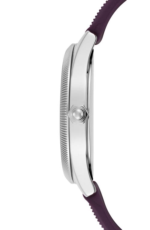 Olivia Burton Radiate Silicone Strap Watch, 38mm In Purple