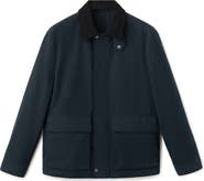 MANGO Contrast Collar Water Repellent Jacket