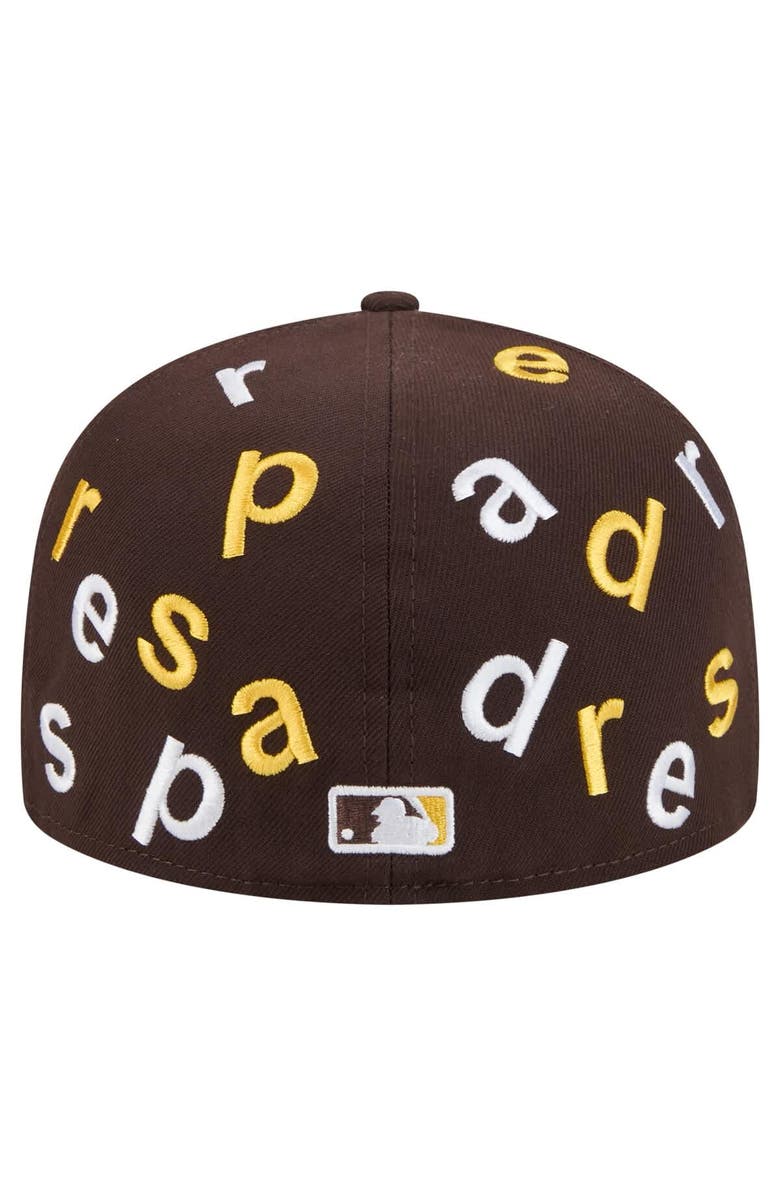 New Era Men's New Era Brown San Diego Padres Team Confetti 59FIFTY Fitted Hat, Alternate, color, Brown