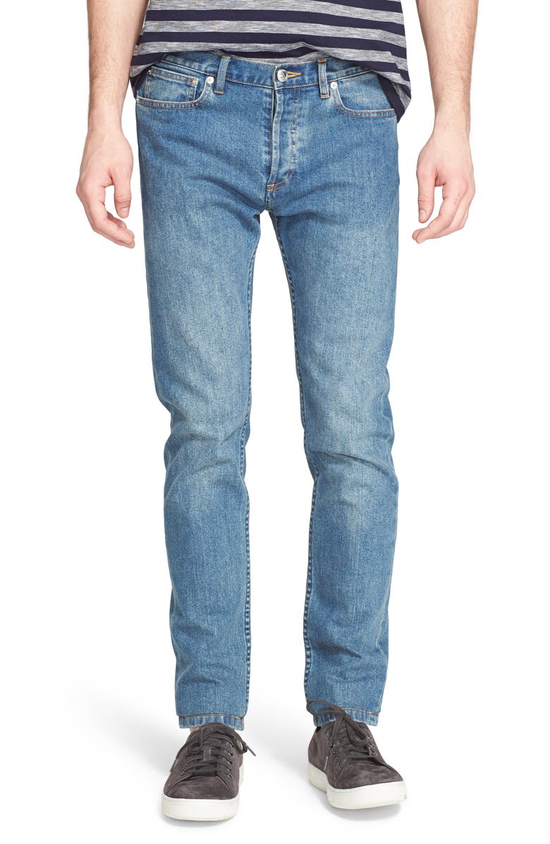 A.P.C. Petit New Standard Skinny Fit Jeans, Main, color, 