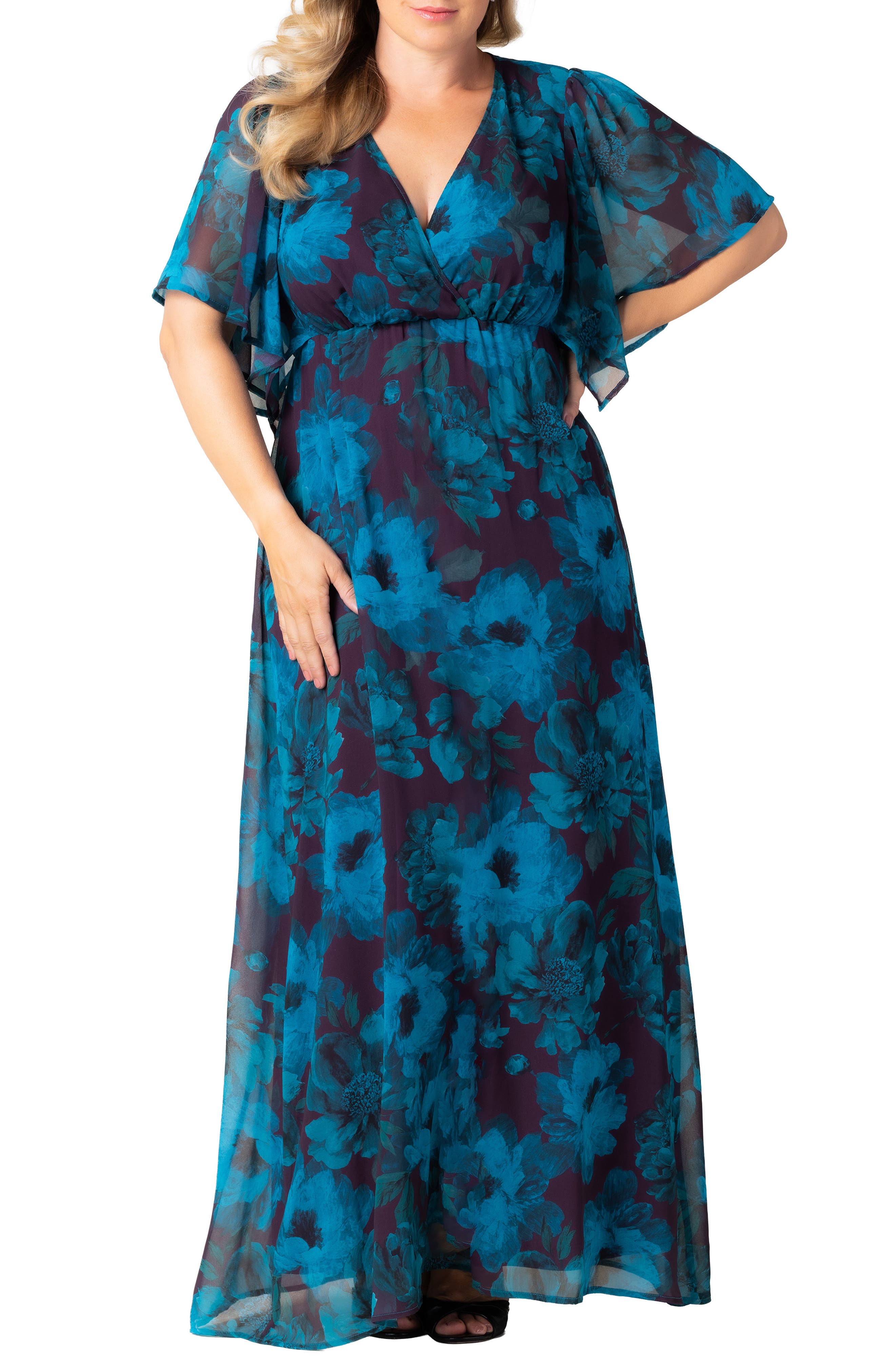 selected TEMPTING TEAL FLORALS