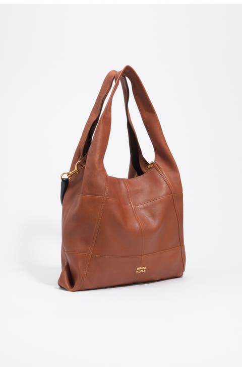 Large Patchwork Leather Tote