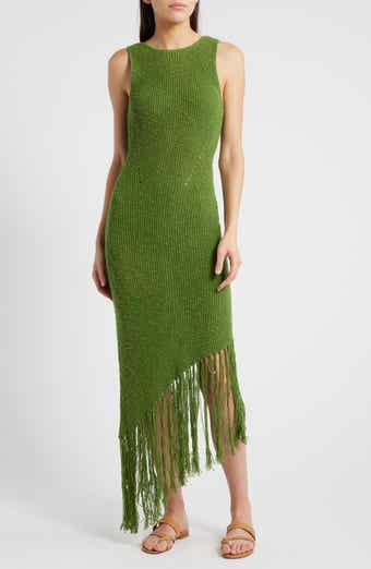 Rails Rylee Sleeveless Fringe Hem Sweater Dress