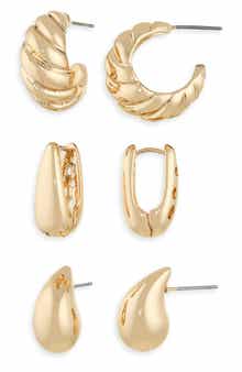 Cara Set of 3 Drop Earrings