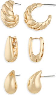 Cara Set of 3 Drop Earrings