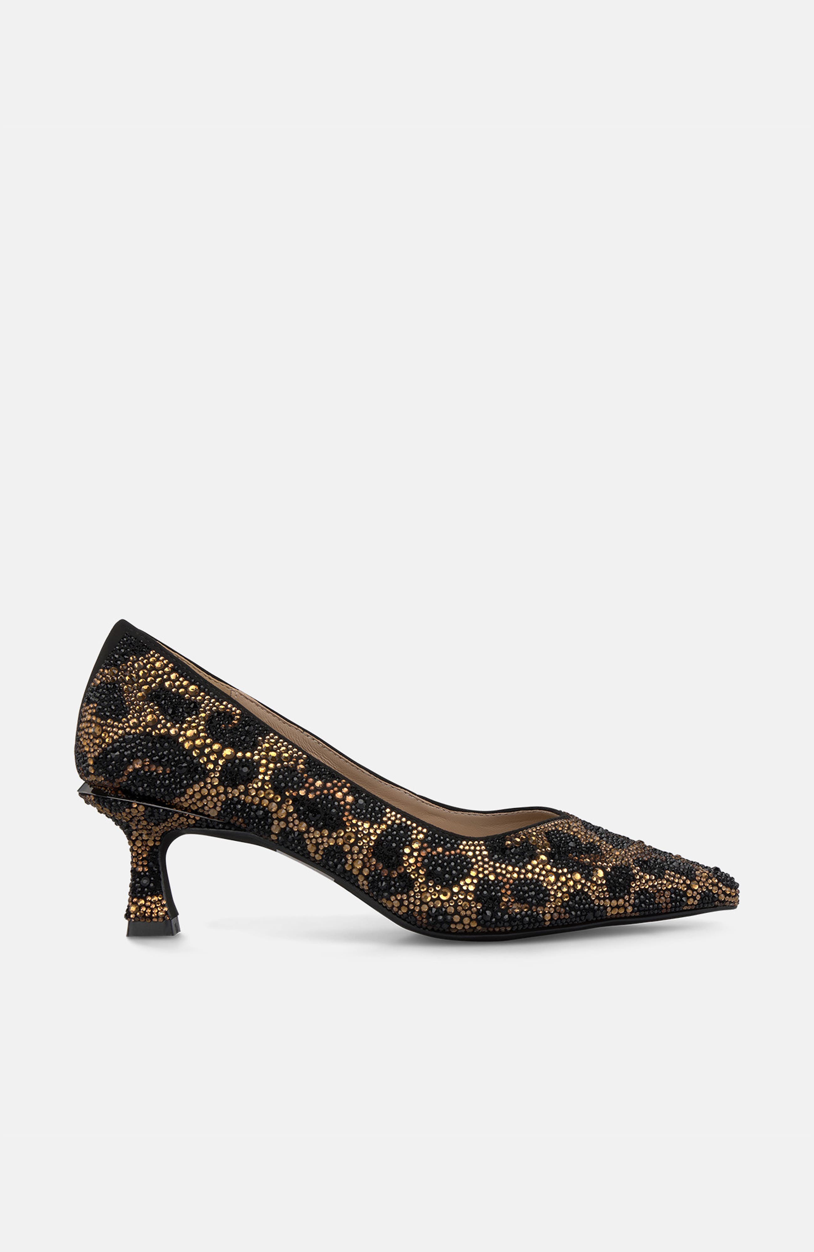Printed Embellished Shoe, Alternate, color, Leopard Black