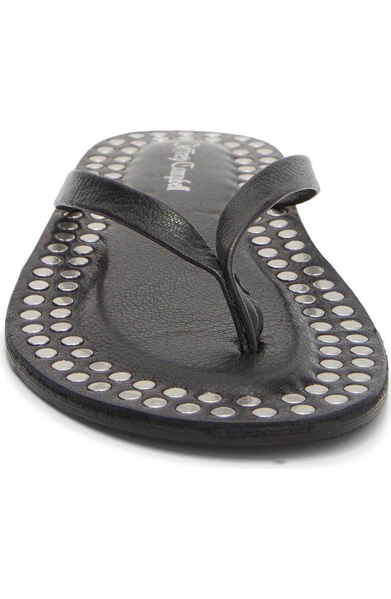 Jeffrey Campbell Katrina Flip Flop, Alternate, color, Black Silver