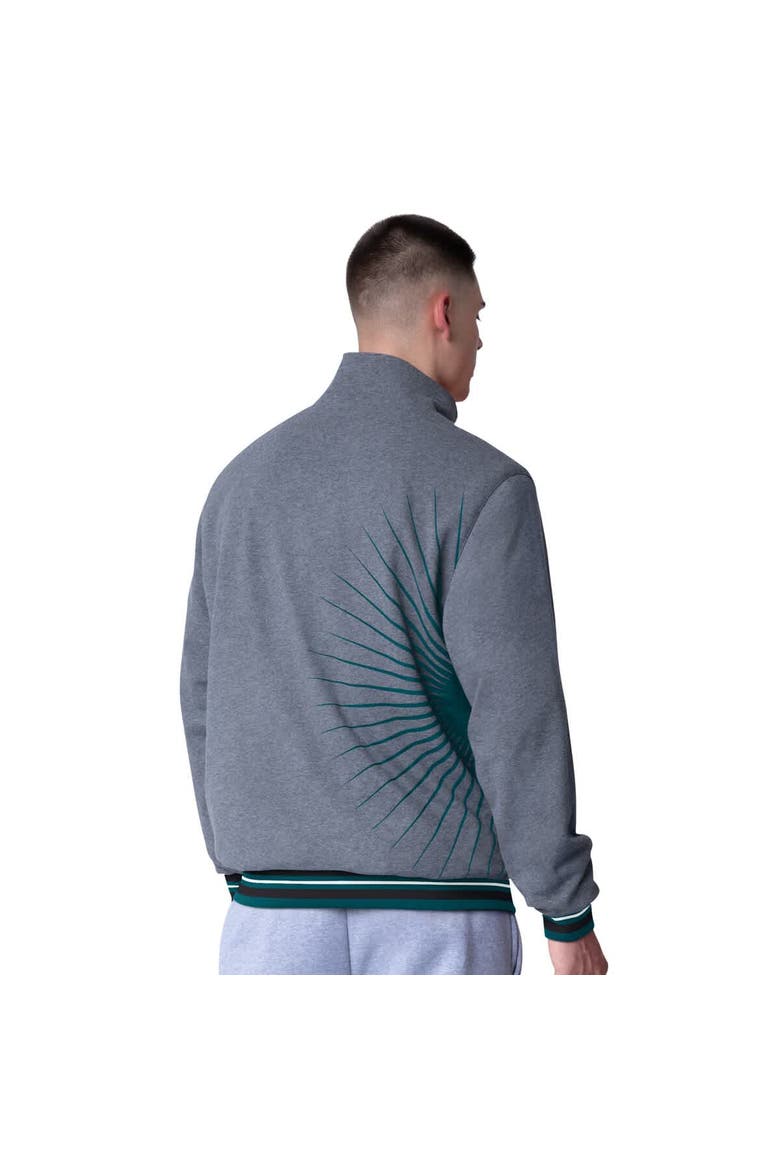 Men's G-III Extreme Midnight Green Philadelphia Eagles Strong Arm Reversible Full-Zip Jacket, Alternate, color, Green
