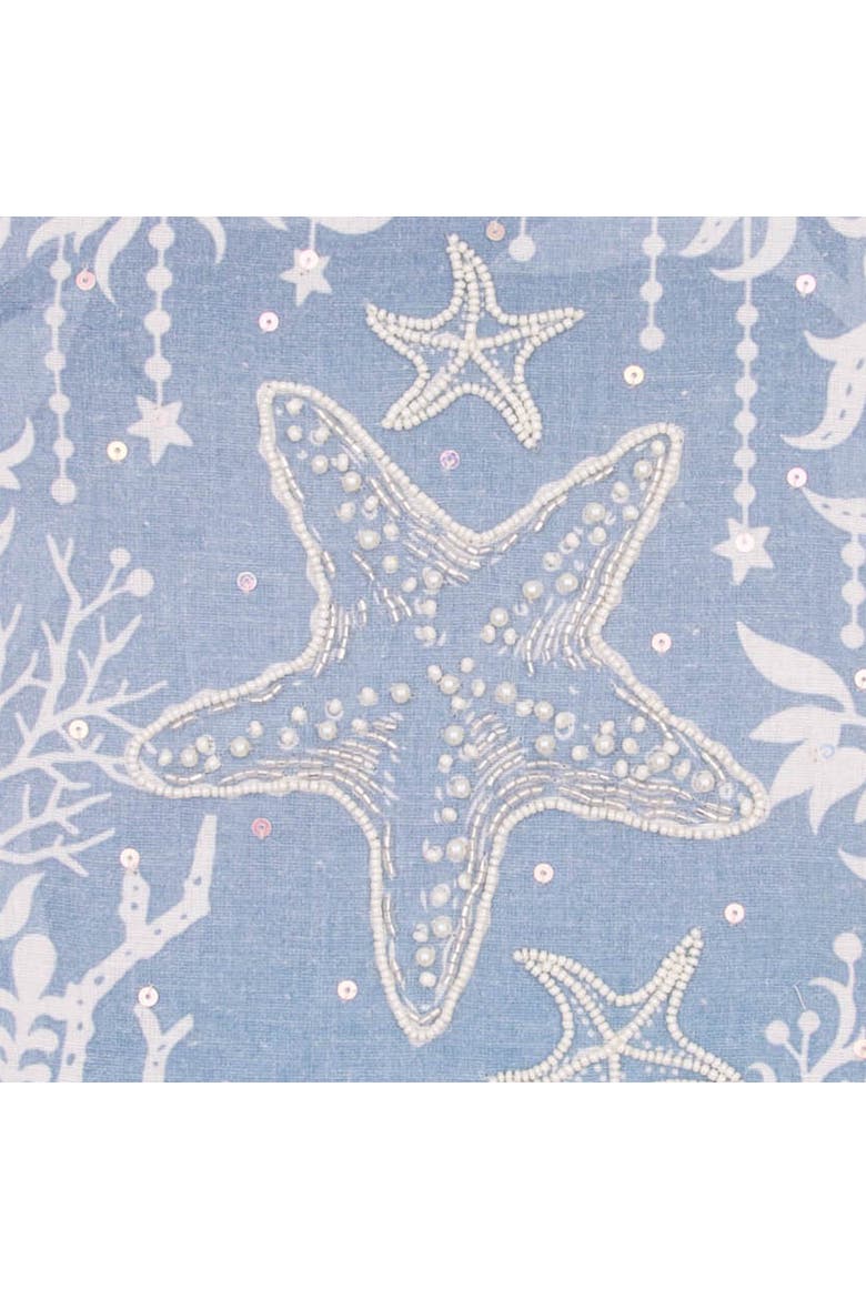 Sea Star Embellished Wall Art Décor 10" x 14", Alternate, color, Blue