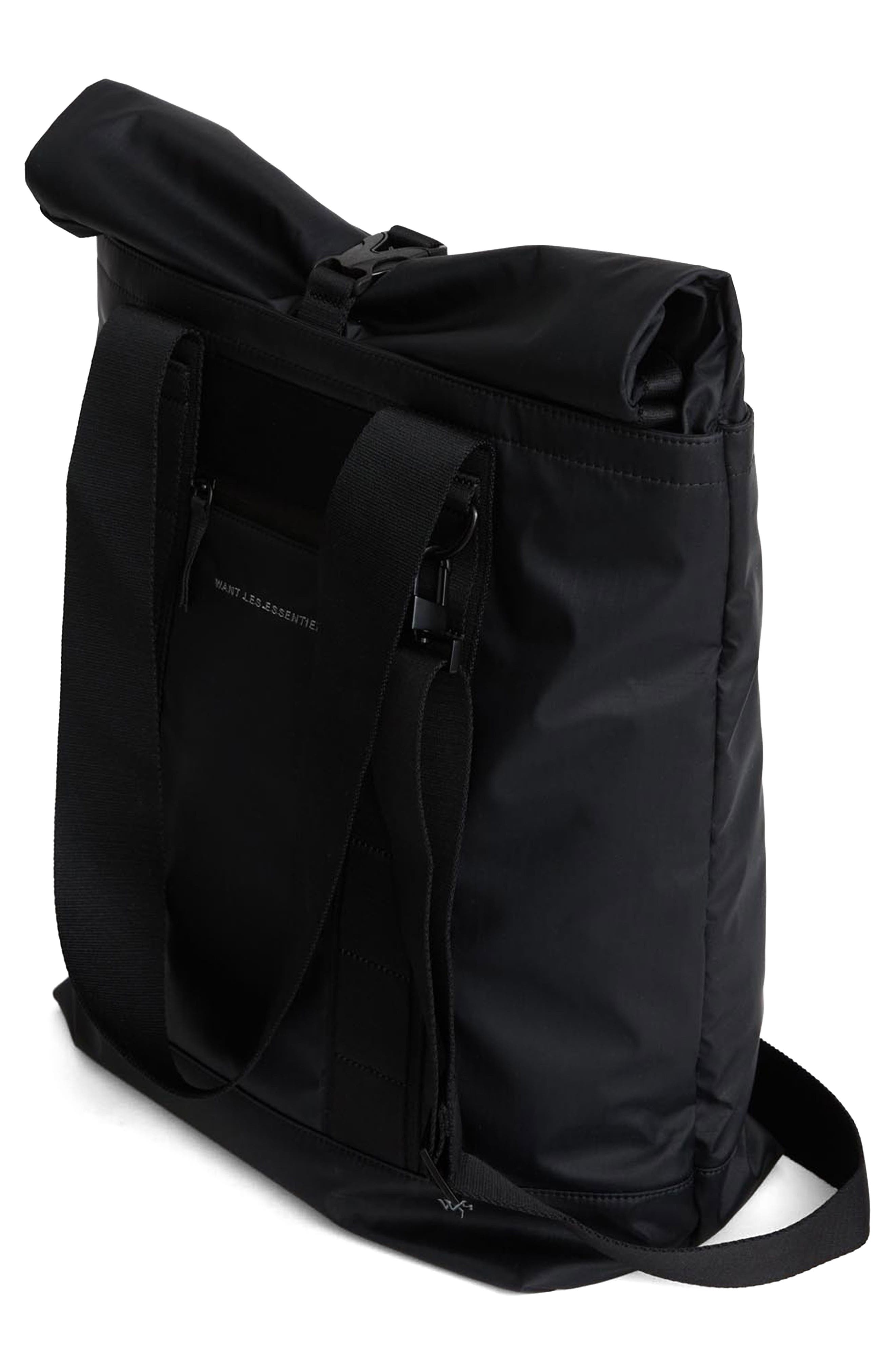 WANT Les Essentiels Havel Utility Tote Bag, Alternate, color, Black Eco Nylon/ Black