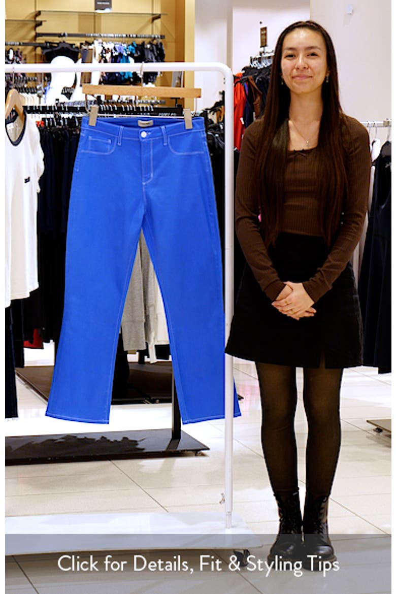 Tati High Waist Coated Crop Micro Bootcut Jeans video