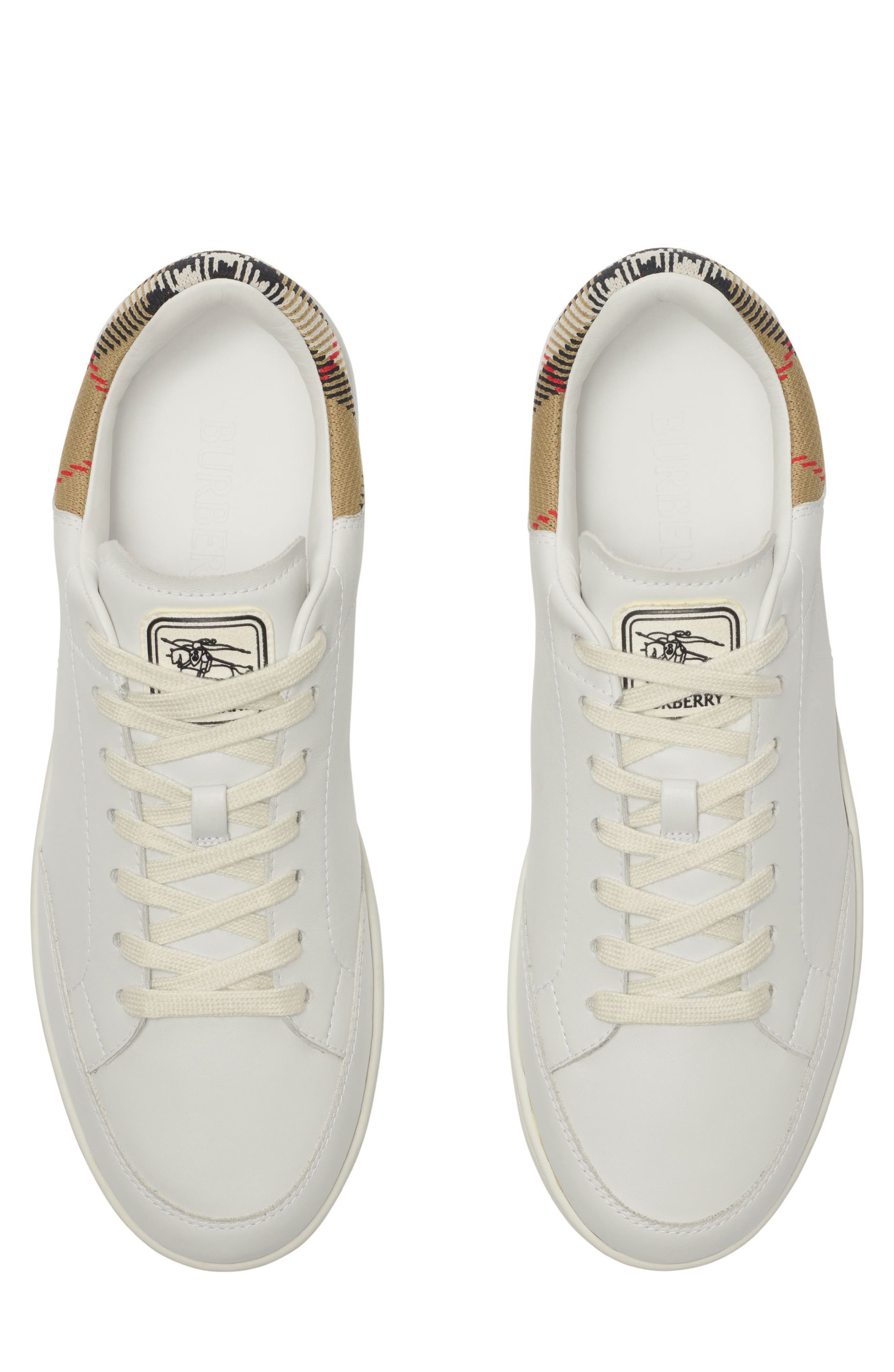 Burberry Set Low Top Sneaker, Alternate, color, White/ Sand Ip Check