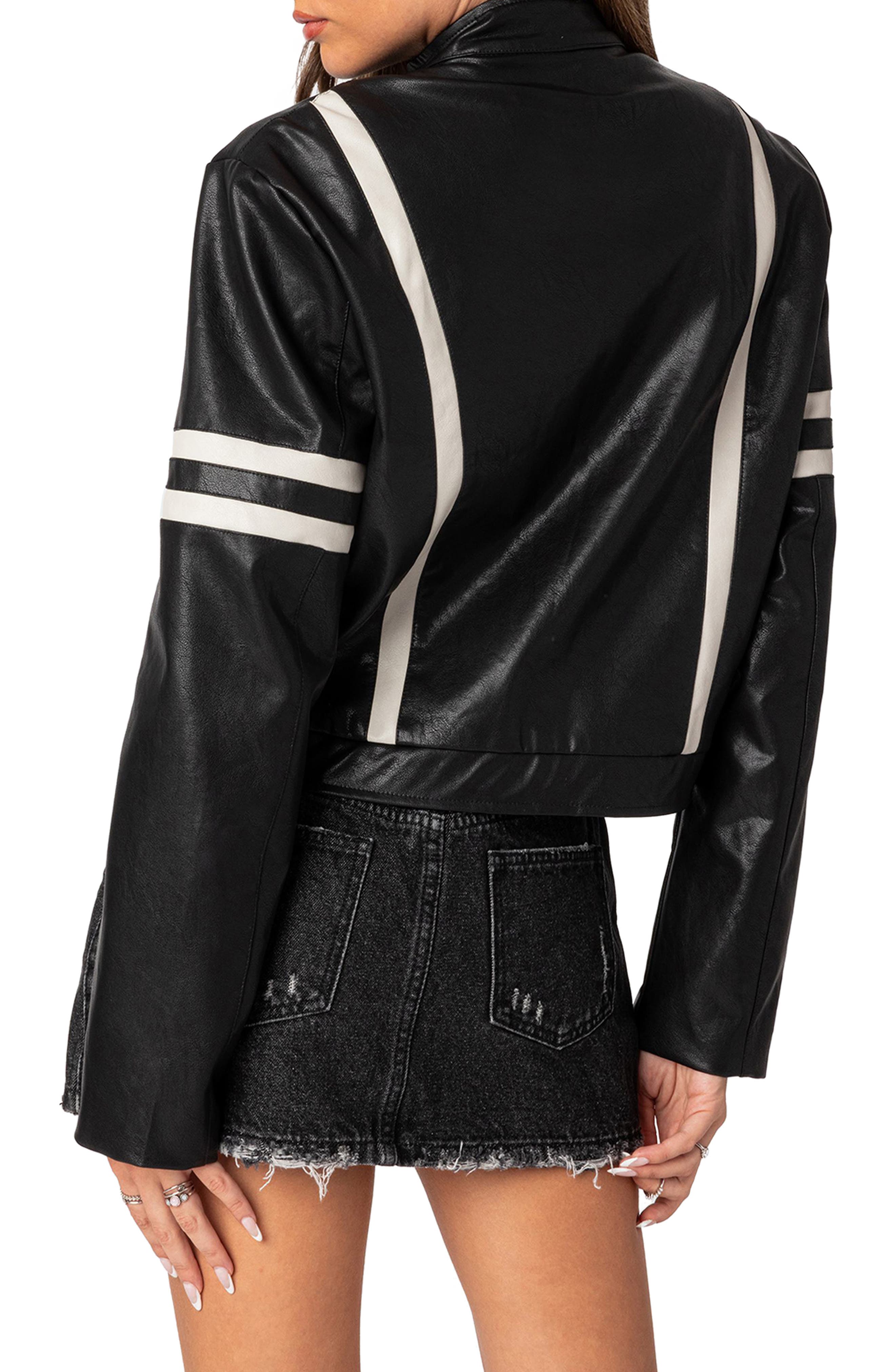 Rockstar Oversize Faux Leather Jacket - image 2