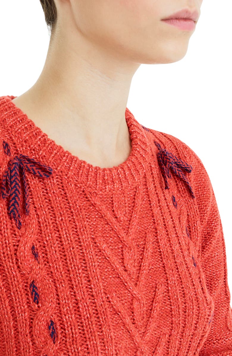 J.Crew The Reeds X J.Crew Cable Knit Sweater, Alternate, color,
