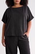 Eileen Fisher Print Bateau Neck Top