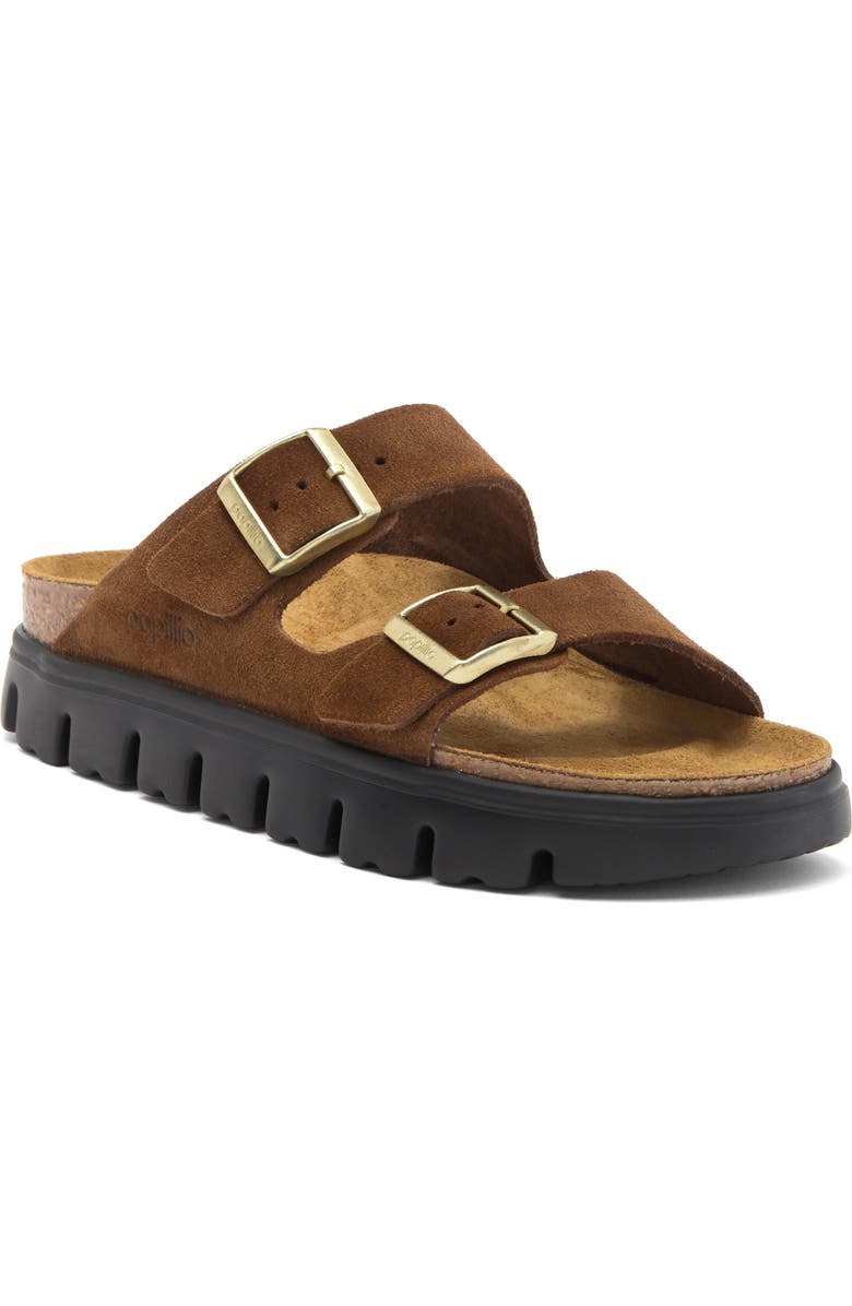 Birkenstock Papillio by Birkenstock Arizona Chunky Sandal, Main, color, Brown