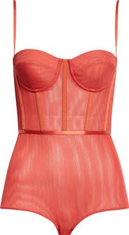 Zimmermann Rebellion Mesh Corset Bodysuit