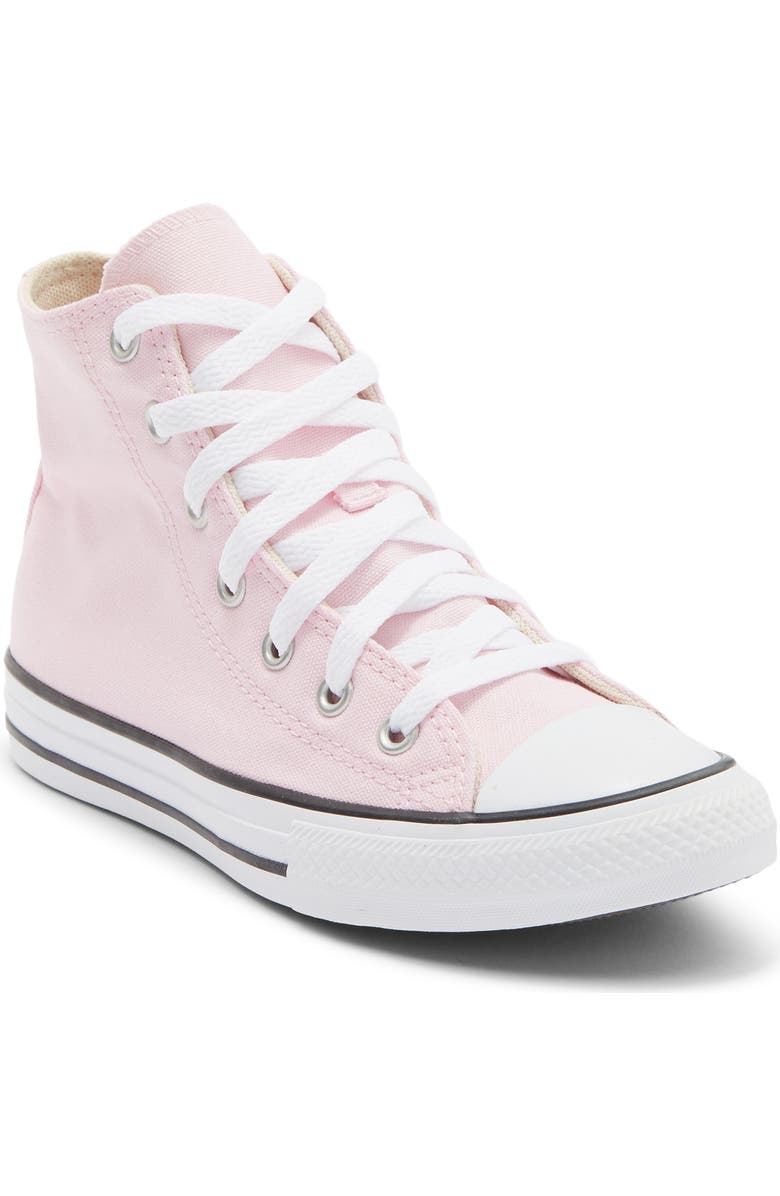 Converse Kids' Chuck Taylor<sup>®</sup> All Star<sup>®</sup> High Top Sneaker, Main, color, Pink Foam/ White/ Black