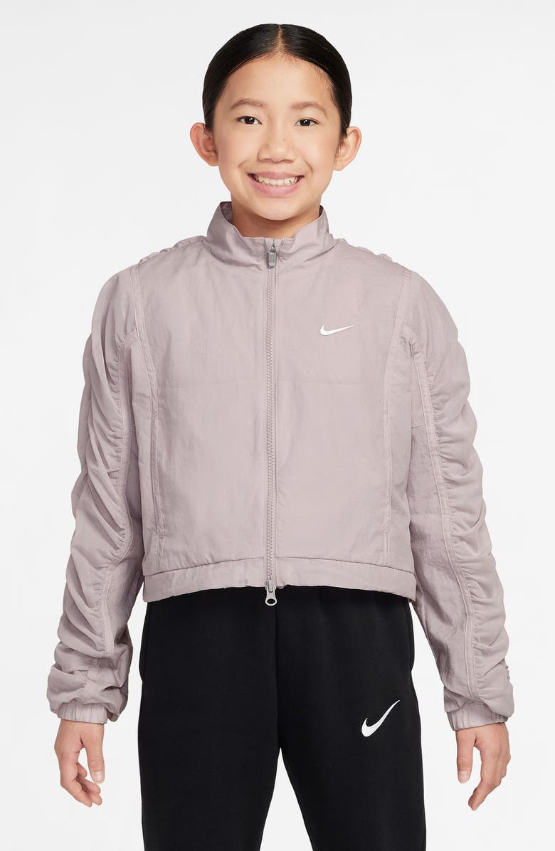 Nike Kids' Dance Dri-FIT Jacket, Main, color, Platinum Violet/ White
